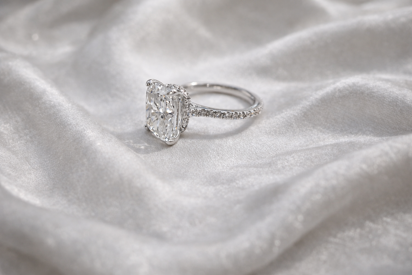 The Grand Cathedral: 5.75ctw Elongated Cushion Bridal Masterpiece
